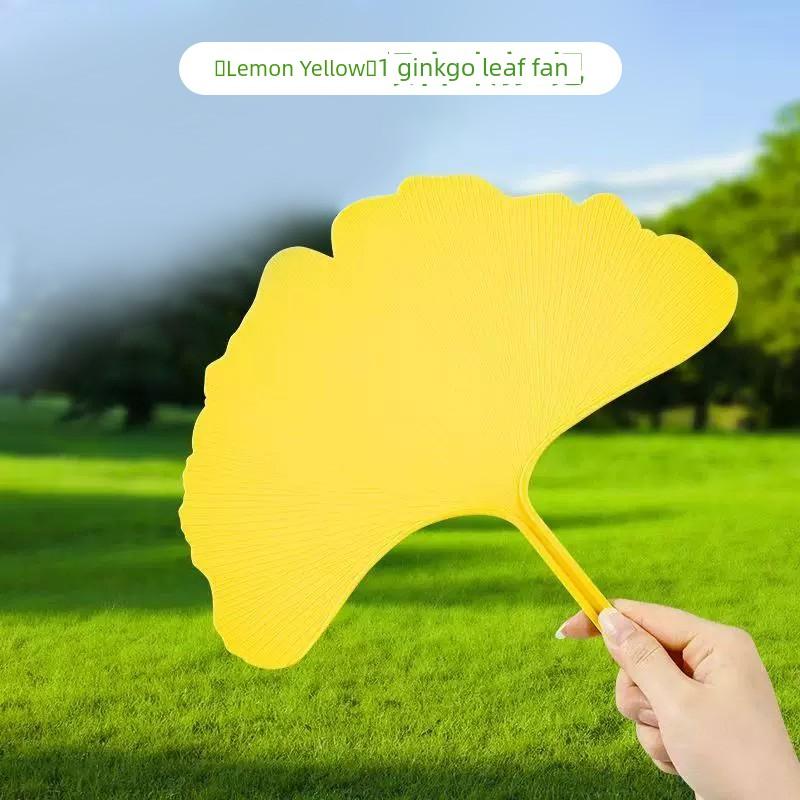 Ginkgo Leaf Fan, Portable Hand-Held Fan, Large Size, 2026 New Model, Easy to Carry, Stylish, Cool and Durable, Anti-Fall Palm Leaf Fan
