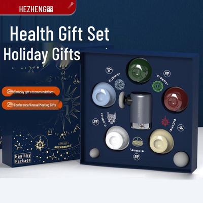 HEZHENG Mini Portable Fascia Gun & Cupping Set CN Plug (adapter Included)