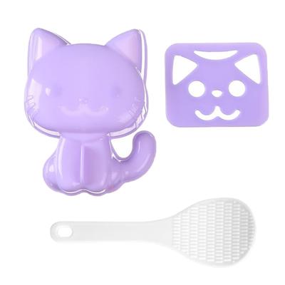 3-delige/set Cartoon Dieren Sushi Vorm DIY Sandwich Rijstbal Vorm Keukengadgets Baby Kinderen Ontbijtvorm Sushi Bento Accessoires