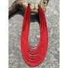 Bohemian Fashion Handmade Beaded Multi-layer Red Beaded Women's Necklaces Seaside Vacation Jewelry