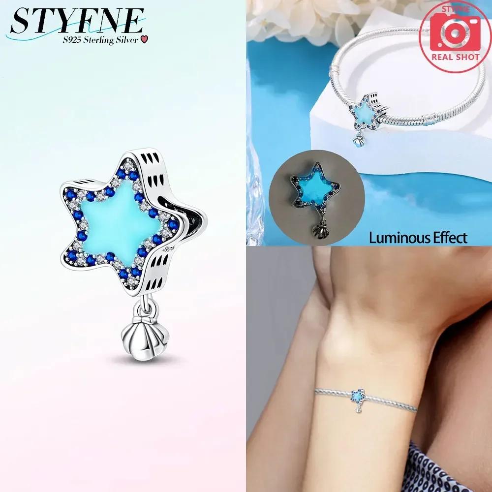 Firefly Ocean Star Octopus Copper Charms And Fish Glowing Changing Color Trendy Original Bracelets Diy Fine Jewelry Gifts