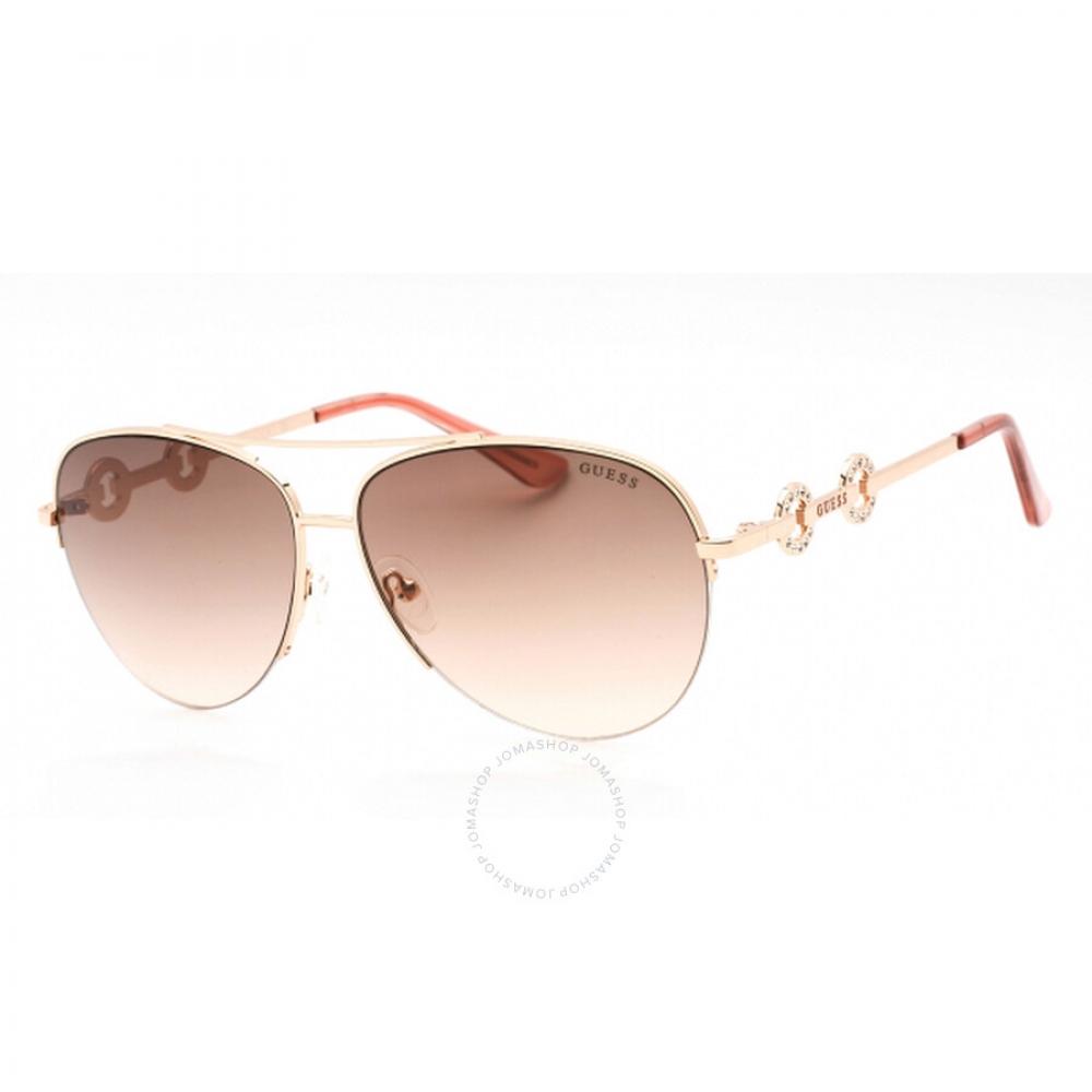 

Guess Factory Brown Gradient Pilot Ladies Sunglasses GF6171 28F 60