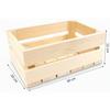 Raw Wooden Box 30x20x12 cm Pine Decorative GoodFreshDecor