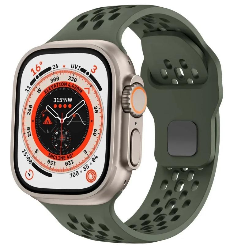 Silicone Strap for Apple Watch Band Ultra 3 2 49mm 11 10 46mm 42mm 9 8 7 45mm 41mm Bracelet iWatch 6 5 SE 3 44 40mm Series Band