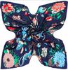 130*130 cm High Quality Twill Silk Women Scarf Luxury Brand Large Square Scarves Shawls French Butterfly Print Fashion Scarf