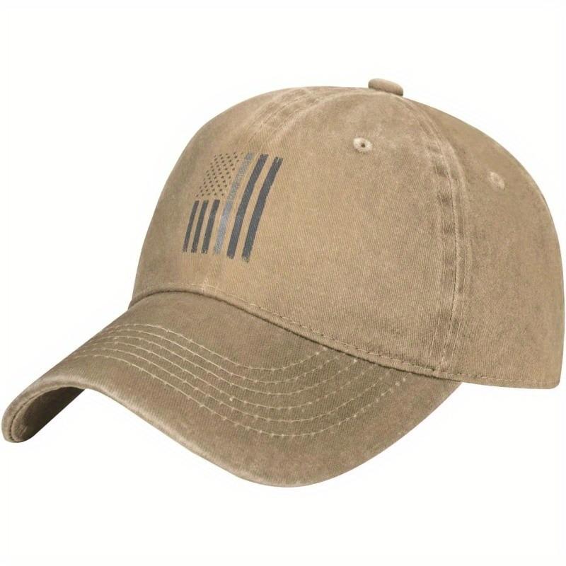 

Correctional Officer Thin Line Flag Vintage Wash Cotton Baseball Cap Casual Adult Hat Can Be Adjusted
