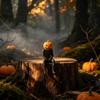 Xiaomi Halloween Tabletop Ornaments Pumpkin-headed Figure In Sitting Position Display Stand Furniture Gift Table Decoration