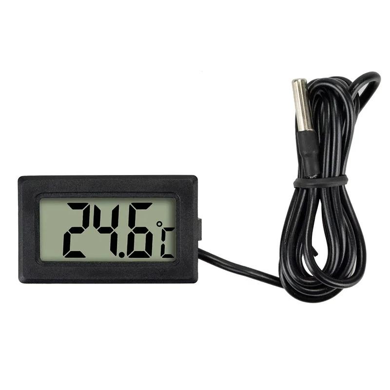 Termometro Elettronico Impermeabile Integrato ad Alta Precisione Monitor Digitale Dedicato della Temperatura dell'Acqua per Acquari Incubatoi