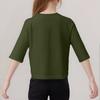 Children's Fashion Printed Round Neck Three-quarter Sleeve Top Casual T-shirt