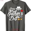 Dad Papa Grandpa Love T Shirt Happy Fathers Day For Vintage Washed Homme Graphic Soft Top For Everyday Wear Casual Stretched