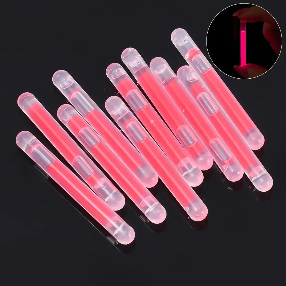 10/100x Glowing Sticks Bright Colorful Light Chemical Fluorescence Sticks for Wedding Decoration Night Fishing Float Rod Lights