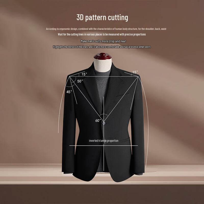 ROMON Men's Autumn/Winter Business Formal Suit Jacket