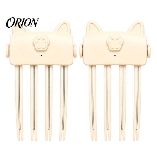 Heated Root Lifter 2Pcs Hair Volume Clip for Roots, Rechargeable Volumizing Tool Fine Instant Flat Hair, Cordless Comb with 2 Heat Settings