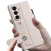 Samsung Z Fold7 5G Leather Flip Case with Glass Painting & Pen Slot