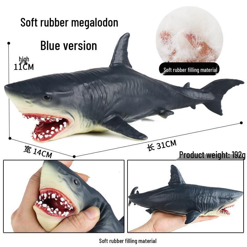 Children's Soft Rubber Marine Animal Toys: Killer Whale, Great White Shark, Beluga, Blue Whale, Dolphin, Sperm Whale Models