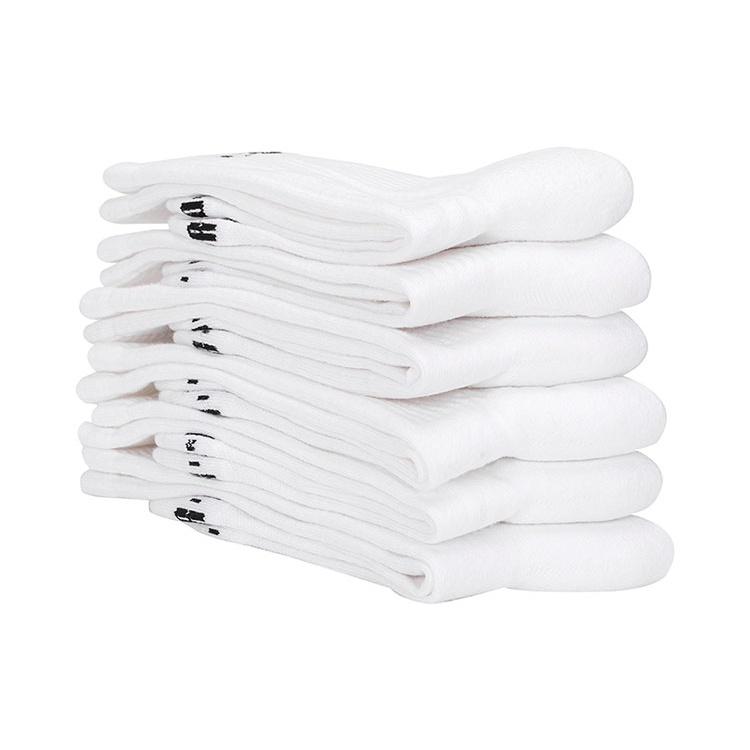 Air Jordan Solid Color Numeric Athleisure Casual Sports Socks Couple Style 6 White Men's DH4287-100