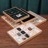 Bamboo Jewelry Display Tray with 18 Compartments for Rings, Necklaces, Bracelets, Watches, and Bangles.