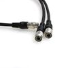 ZBLZGP Hirose Female To Dual Hirose Male Y Cable for Zoom F8 Mixer Sound Devices 688 644 633 4-Pin 4-Pin