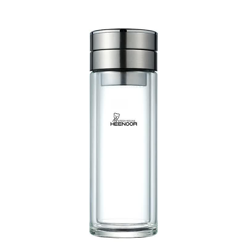 Xinuo XN-9338 Double-Layer Glass Tea Infuser Bottle