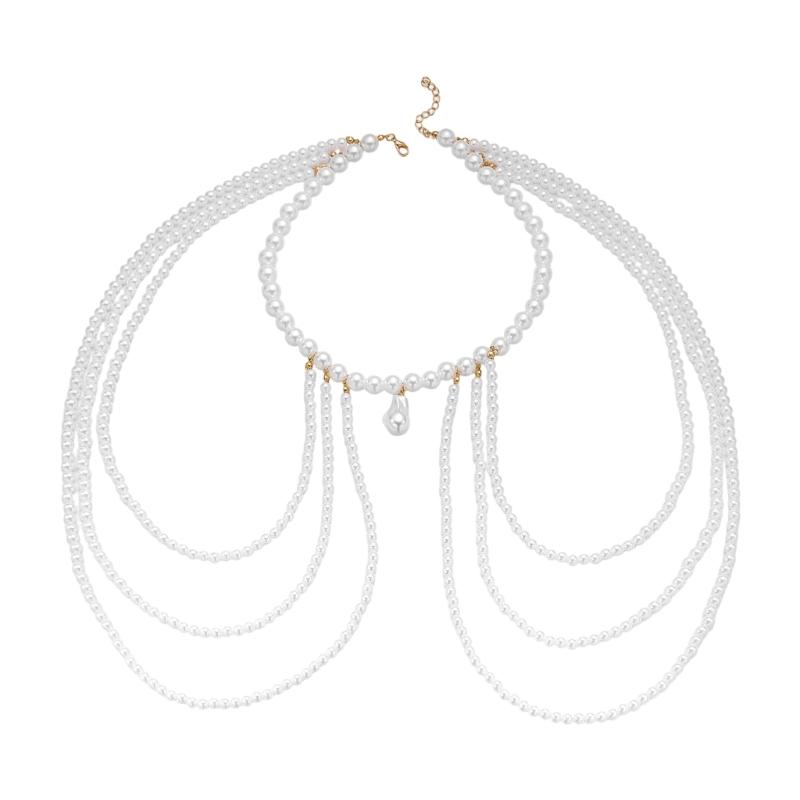 Beautiful Geometric Fringe Beaded Body Chain Handcrafted Using Alloy Material For Women Daily Wear And Party 1