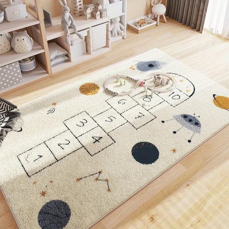 

Hopscotch Children s Carpet Cute Cartoon Style Rugs for Bedroom Living Room Soft Non-slip Nursery Carpet Crawling Floor Mat 40x80cm 15.8x31.5in