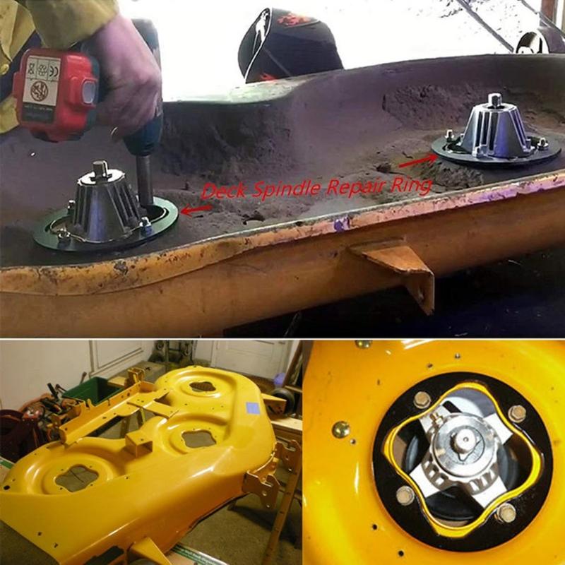 918-04126A 04125B 04608 Steel Mower Deck Spindle Reinforcement Rings with Bolts Lawn Mowers Repair Set