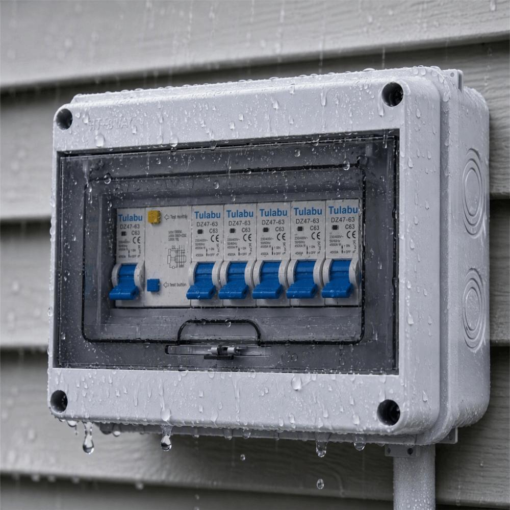 Caixa de Distribuição IP65 Caixa de Interruptores à Prova de Poeira Caixa de Junção Elétrica para Exterior Instalação Elétrica