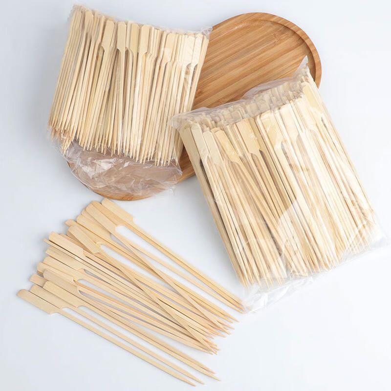 Commercial Disposable Bamboo BBQ Skewers with Handle