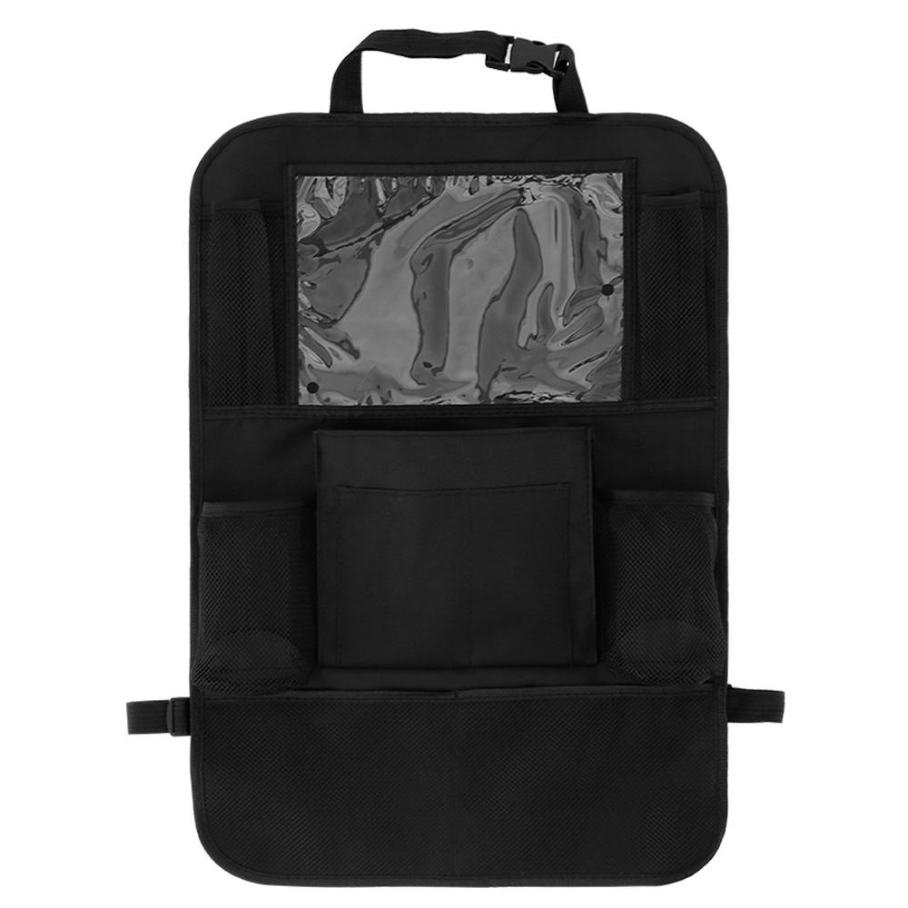 

Car Backseat Organizer with Touch Screen Tablet Holder Auto Storage Pockets Cover Car Seat Back Protectors Car Accessories NEW чёрный