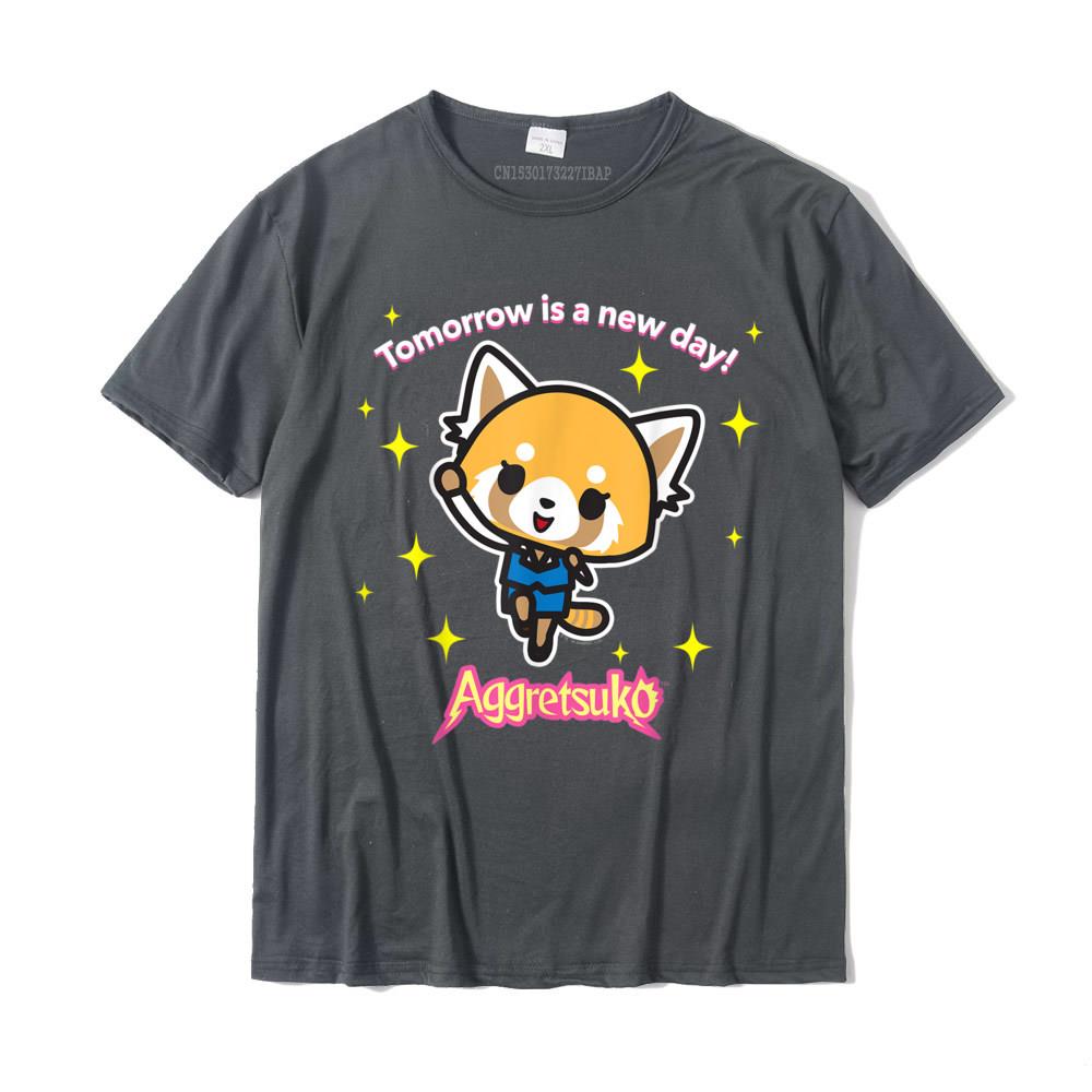 Aggretsuko Tomorrow Is Day Tee Shirt Geek T Shirts Special Cotton Unisexs Tops Shirts Summer Plus Size