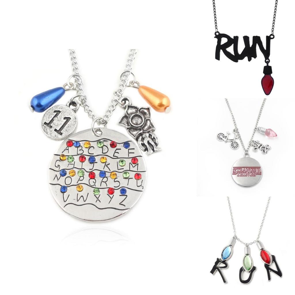 Naszyjnik Stranger Things Sezon 4 Z Wisiorkiem Litery Żarówki Dla Fanów Kolekcjonerów
