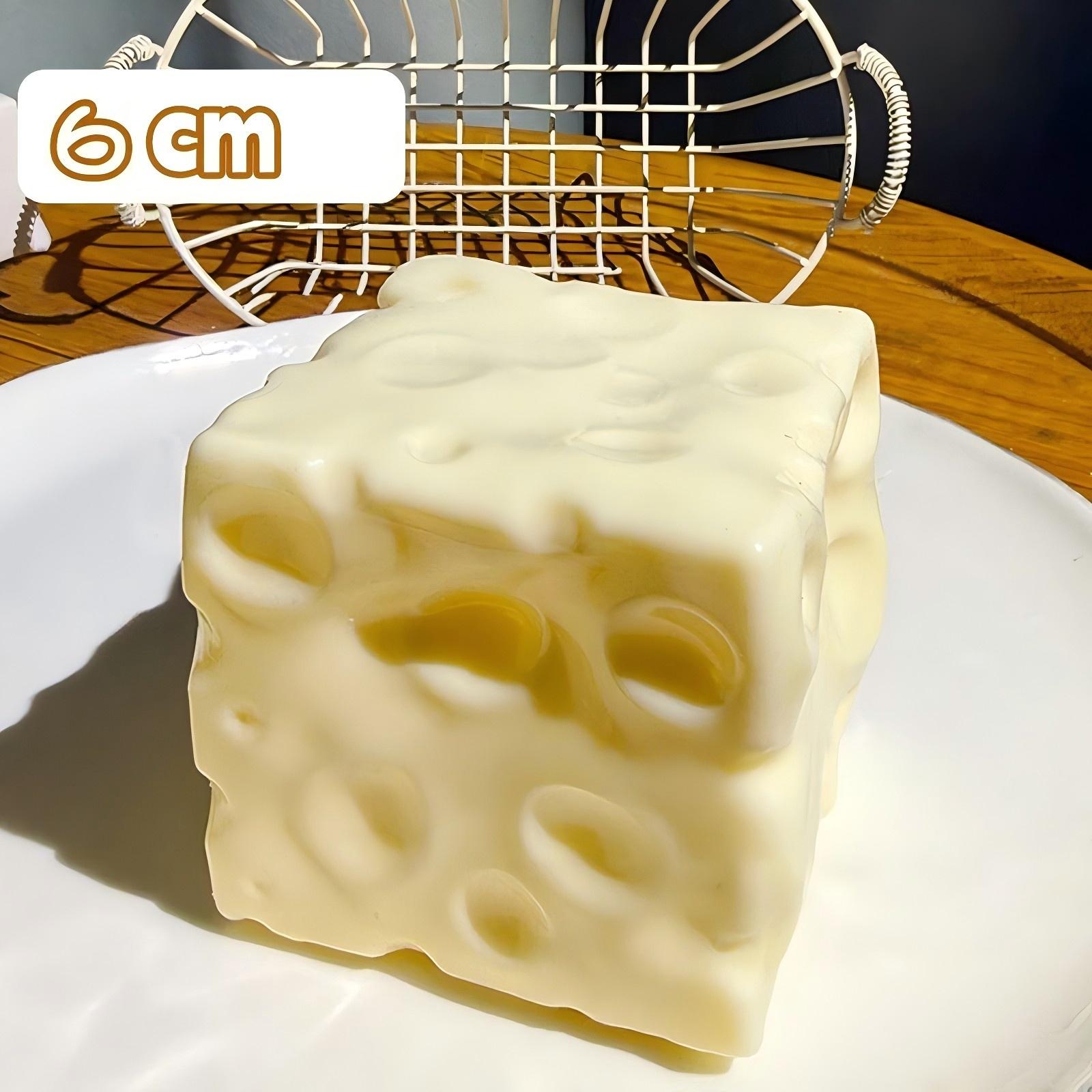 Jumbo Taba Squishy Kaasblokje Stressbal, Vormbaar Niet-Terugstuitend Knijp ASMR Sensorisch Fidget Speelgoed, Anti-Stress Ontspannende Cadeaus