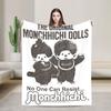 Monchhichi Valentines Day Cute Little Fluffy Twins Blanket Quality Soft Warm Throw Blanket Winter Students Home Decor Bedspread
