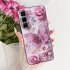 For Infinix Hot 50 Pro+ 50Pro 4G Cute Flower Butterfly Cat Case For Infinix Hot50 Pro Plus 4G Black Silicone Soft Phone Cases