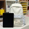 Contrast Dot Printed Student Schoolbag Large Capacity Backpack