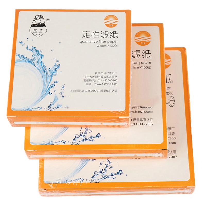 100Pcs/Pack Lab Cotton Fiber Qualitative Filter Paper 7Cm/9Cm/11Cm With Fast/Medium/Slow Speed
