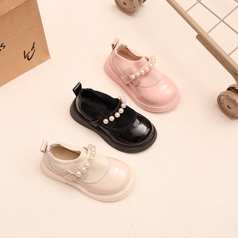 Girls' Soft Sole Leather Princess Shoes for 3-6 Year Olds (Spring/Summer/Autumn)