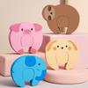 Door Pinch Guard Cute Animal Designs Door Slam Stopper with Adhesive Shock Absorption Wall Protector Door Stopper for Baby Safety