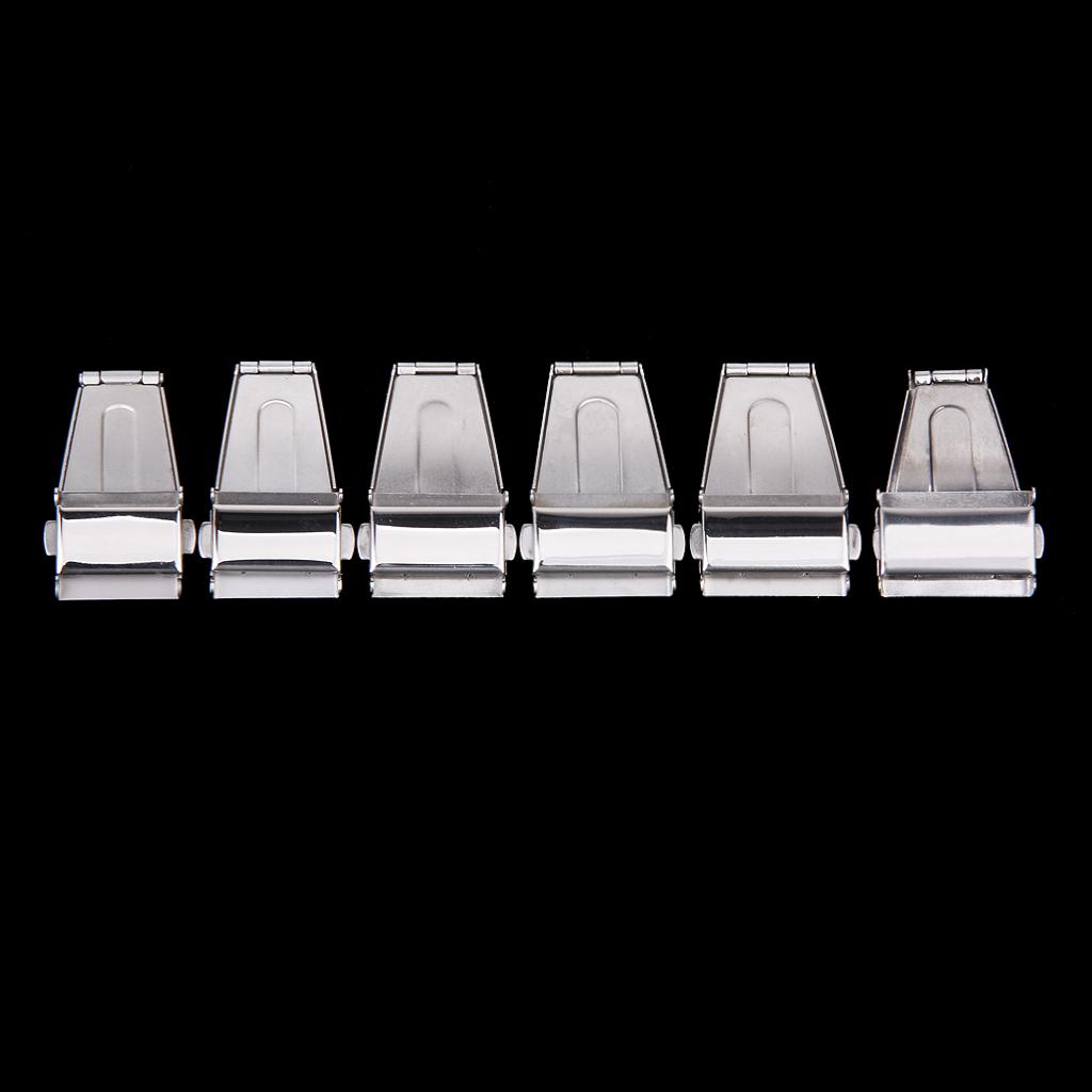 17mm Stainless Steel Double Deployment Clasp Buckle For Watch Band Strap