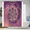Boho Duschvorhang Mandala Wandteppich Hippie Wandbehang Floral Badezimmerdekor Ästhetischer Raumteiler Naturinspirierte Kunst Friedlich