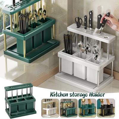 Kitchen Cutlery Holder Spoon Fork Chopstick Storage Rack Utensils Organizer Kitchen Countertop Box Rack