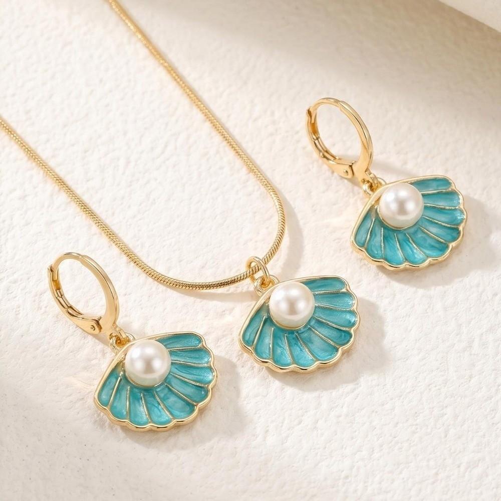 Lightweight Ocean Theme Jewelry Set Adjustable Starfish Necklace Casual Occasion