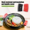 Pot Ear Sleeves Hot Pan Grip Sleeves Silicone Pot Handle Covers Pot Holder Clips Set Heat for Double-ear for Anti-scalding