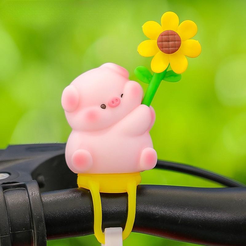 1Pc Car Ornaments Cute Cartoon Doll Windmill Electric Car Bicycle High-end Car Summer Decorations Car Accessories