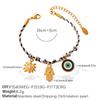 Meier Exotic totem accessories braided necklace bracelet personalized diamond palm pendant jewelry suit