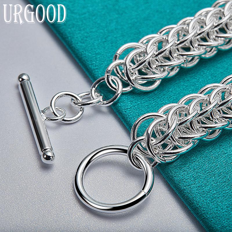 Bracciale circolare in argento sterling 925 bellissimi gioielli
