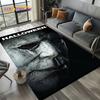 Horror Movie Chucky Pennywise Halloween Saw Character Carpet Rug for Living Room Bedroom Home Sofa Decoration,Non-slip Floor Mat