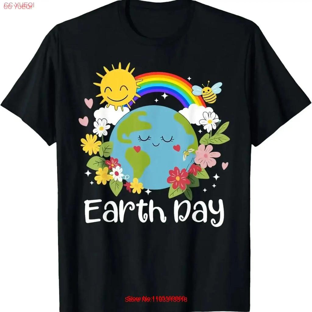 Earth Day T Shirt Kids Cute 55th 2025 Vintage Streetwear Top For Everyday Wear Slightly Designer Clothes Homme Vintage
