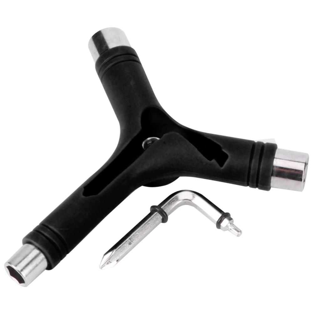 2PCS Steel Skateboard Wrench Y Type Longboard Wrench Durable Skate Wrench  For Skateboard