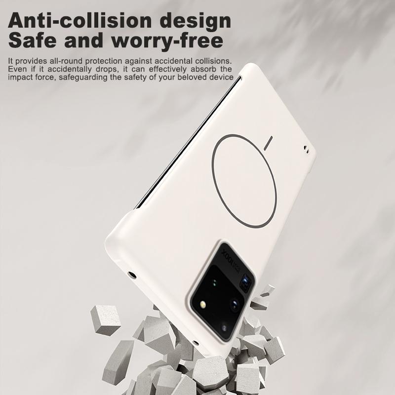 For Magsafe Frameless Magnetic Wireless Charging Phone Case For Samsung S20 FE Plus Ultra S20FE S20Plus Slim Hard Back Cover